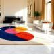 Handcrafted Color Block Abstract Modern Living Room Rug